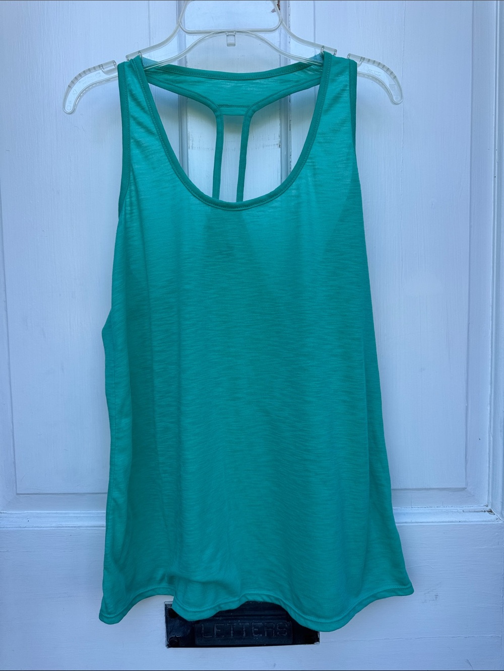 LILLY PULITZER LUXLETIC SEA GREEN TANK TOP SMALL